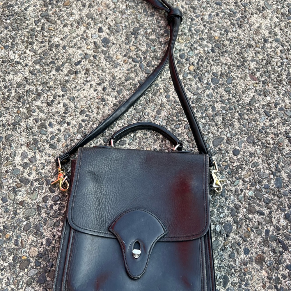 Kirkland Signature Black Leather Men's Bag